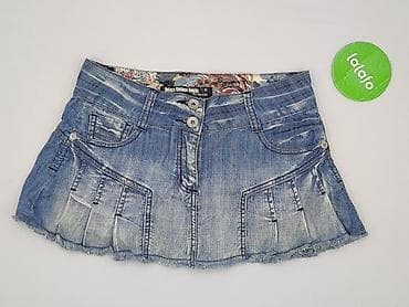 pull and bear spodnice plisowane: Vintage Denim, Spódnica damska, rozmiar M — 2