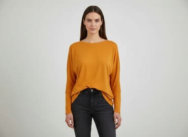 bluzki damskie pomarańczowa: Bluzka damska, rozmiar S — 7