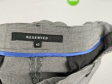 koszulka w paski reserved: Reserved, Spodnie materiałowe damskie, XL — 4