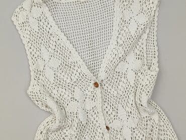 długą kamizelka na szydełku: Hand Knitted, Narzutka damska, rozmiar M — 1