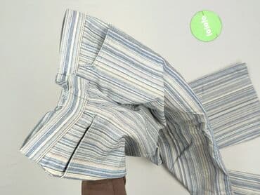 krótkie spodenki w paski: Spodnie materiałowe damskie, rozmiar S — 4