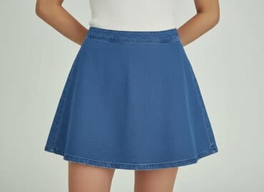 spódnice jeansowe trapezowe z guzikami: Spódnica damska, rozmiar L — 1