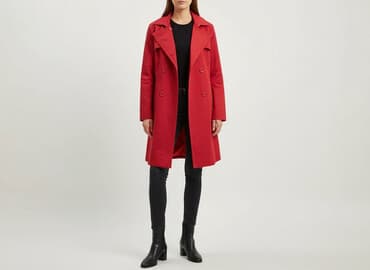 czerwona kurtka damska reserved: Max Mara, Płaszcz damski, rozmiar M — 6