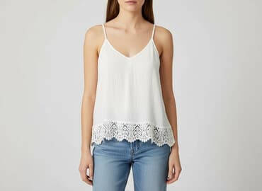 luzna bluzka na jedno ramie: H&M, Top damski, rozmiar 2XS — 1