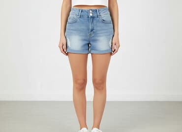 szorty jeansowe damskie zalando: Szorty damskie, rozmiar S — 6