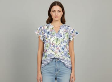 tanie bluzki z krótkim rękawem: F&F, Bluzka damska, rozmiar L — 7