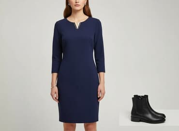 emoi sklep sukienki granat na wesele: Sukienka damska, rozmiar S — 5