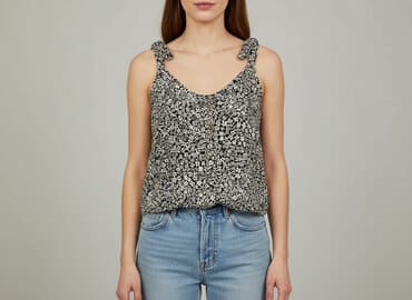 isabel marant buty na koturnie: Rue Paris, Top damski, rozmiar M — 7