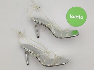 kozaki na koturnie ccc: Zara, Sandały damskie, 38 — 2