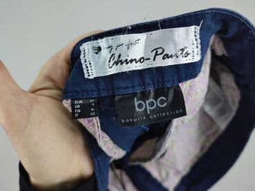 granatowe chinosy damskie: Bpc bonprix collection, Spodnie materiałowe damskie, rozmiar XS — 4