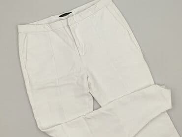 biale szerokie jeansy: Selected Femme, Spodnie materiałowe damskie, rozmiar S — 1