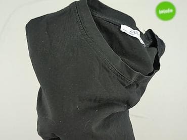 czarna bluza: Zara, T-shirt damski, rozmiar M — 5