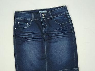 washed blue jeans: Spódnica damska, rozmiar L — 1