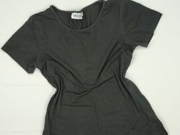 czarne t shirty damskie w serek: T-shirt damski, rozmiar M — 1