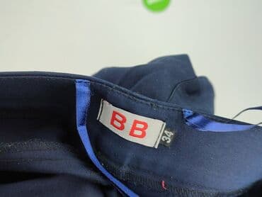 granatowe chinosy damskie: Spodnie materiałowe damskie, rozmiar XS — 4