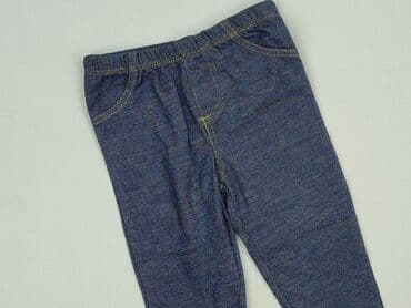 spodnie z prążkowanej tkaniny krzyżówka: Spodnie jeansowe, Carter's, 6-9 miesięcy, stan - Idealny — 1
