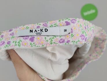 żółta plisowane spódnice: NA-KD, Spódnica damska, S — 4