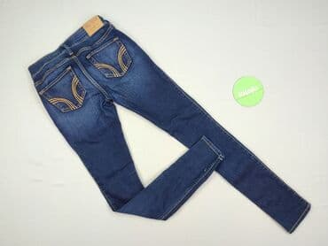 woskowane legginsy z wysokim stanem zara: Hollister, Jeansy damskie, rozmiar M — 3