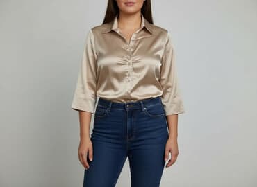 koszula satynowa rozowa: QUIOSQUE, Koszula damska, rozmiar XL — 8