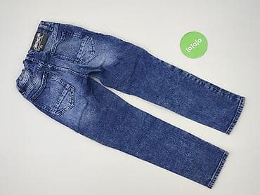 t shirt basic h: Spodnie jeansowe, 10 lat, 140, stan - Idealny — 3