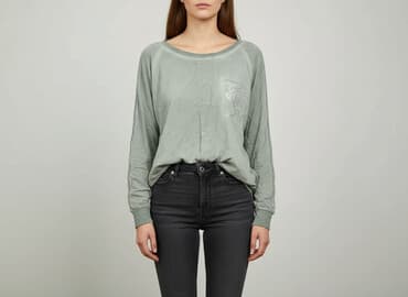 szara bluza: Bluza damska
, rozmiar L — 7