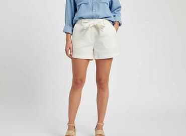 biale szerokie jeansy: Amisu, Szorty damskie, rozmiar XL — 7