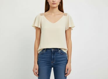 apricot bluzki: Bluzka damska, rozmiar S — 5