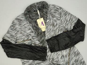srebrne bolerko do sukienki: Kardigan damski, rozmiar One size — 1