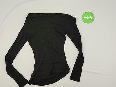 czarne bluzki plus size: PULL&BEAR, Bluzka damska, rozmiar S — 4