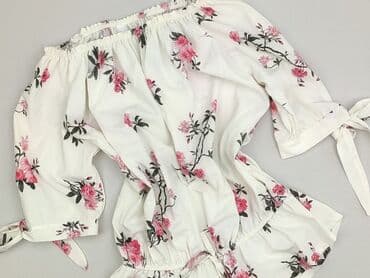 bluzki hiszpanki w kwiaty: Bluzka damska, rozmiar S — 1