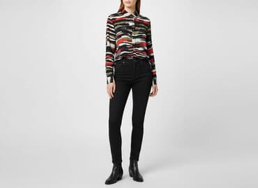 szara bluzka h m: H&M, Koszula damska, rozmiar L — 6