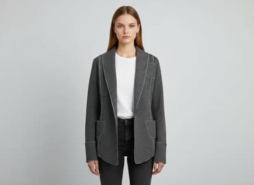 spodnie do szarej marynarki: Marynarka damska, rozmiar S — 1