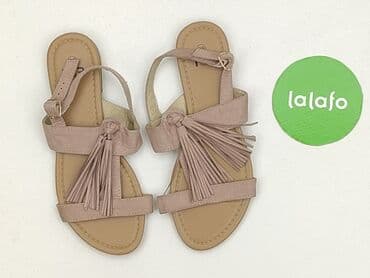 buty pudrowy róż na wesele: Sandały damskie, rozmiar 38 — 2