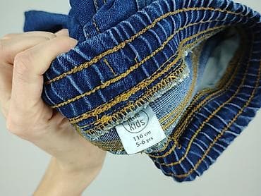 kombinezon dla 5 latka: Spodnie jeansowe, Little kids, 5-6 lat, 116, stan - Idealny — 5