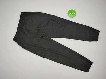 czarne cargo pull and bear: Zara, Spodnie cargo damskie, rozmiar M — 3