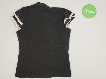 czarne bluzki w biale grochy: SIMPLE, Bluzka damska, rozmiar M — 3