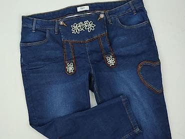 stretch jeans denim: Bpc bonprix collection, Spodnie 3/4 damskie, rozmiar 5XL — 1