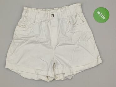 białe krótkie spodenki: H&M, Szorty damskie, rozmiar M — 3