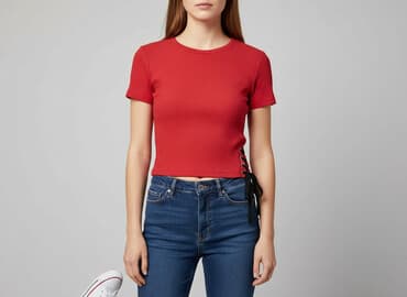 bluzki prazkowane: FB Sister, Top damski, rozmiar 2XS — 7