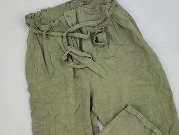 oliwkowe buty: Spodnie materiałowe damskie, rozmiar S — 1