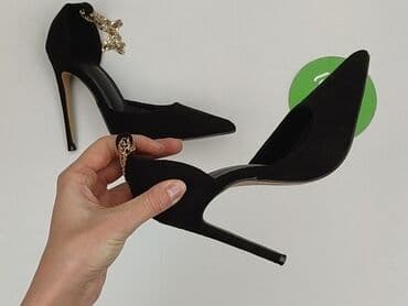 ccc sandały czarne na obcasie: Półbuty damskie, rozmiar 39 — 5