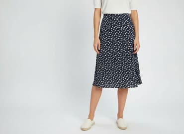 granatowa spódnice midi: Janina, Spódnica damska, rozmiar S — 6