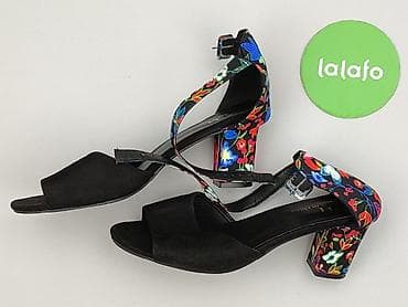 deichmann baleriny czarne: Sandały damskie, rozmiar 37 — 3