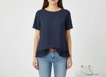 granatowa bluza: Bluzka damska, rozmiar M — 5