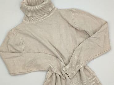 sweter piórkowy na drutach: Golf damski, rozmiar S — 1