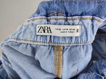 woskowane legginsy z wysokim stanem zara: Zara, Jeansy damskie, rozmiar XL — 4
