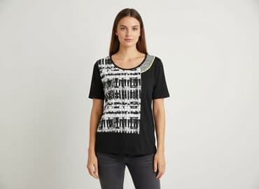 t shirt z baskinką: Paprika, T-shirt damski, rozmiar S — 6