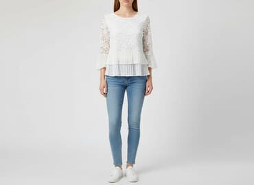 spódnica z bluzka na wesele: Women's blouse, size S — 1