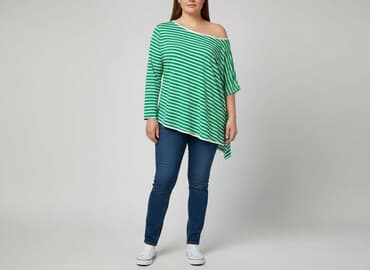 bluzki w paski massimo dutti: Bluzka damska, rozmiar XL — 7