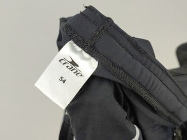 spodnie czarne tech fleece: Crane, Spodnie sportowe dla mężczyzn, rozmiar 3XL — 4